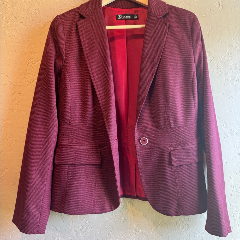 New York & Company Burgundy Women's Suit